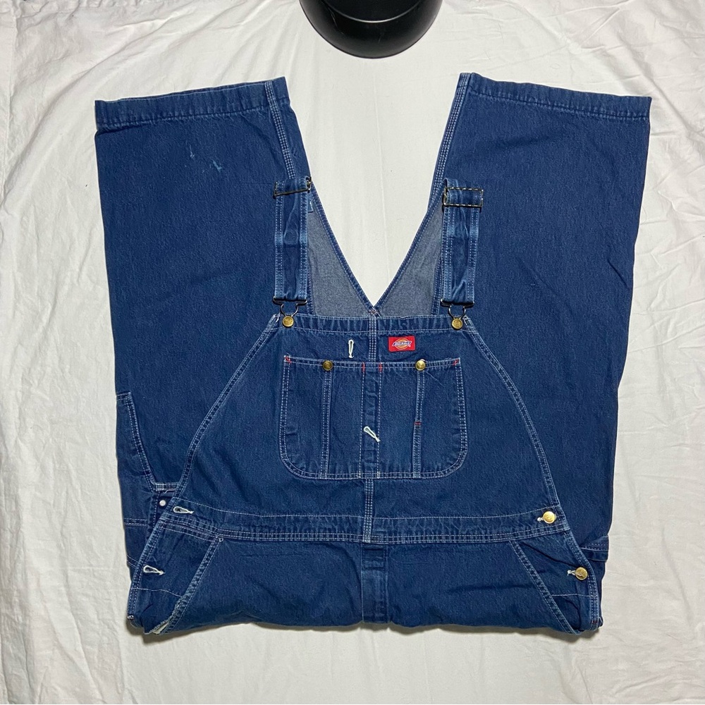 Dickies Blue Denim Overalls 46x25